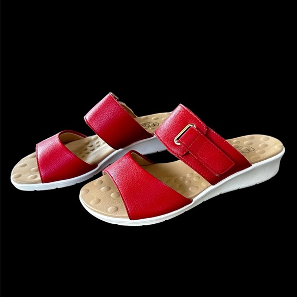 Malu Supercomfort Renay Womens Comfort Wedge Slides Made In Brazil size 7 - Picture 1 of 10